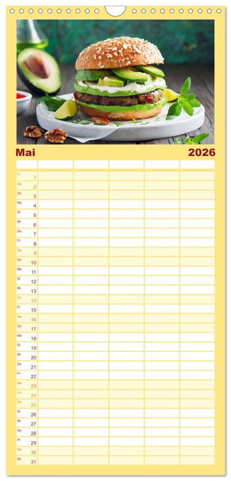 Unsere Burger Deluxe (CALVENDO Familienplaner 2026)