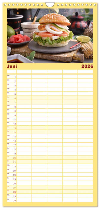 Unsere Burger Deluxe (CALVENDO Familienplaner 2026)