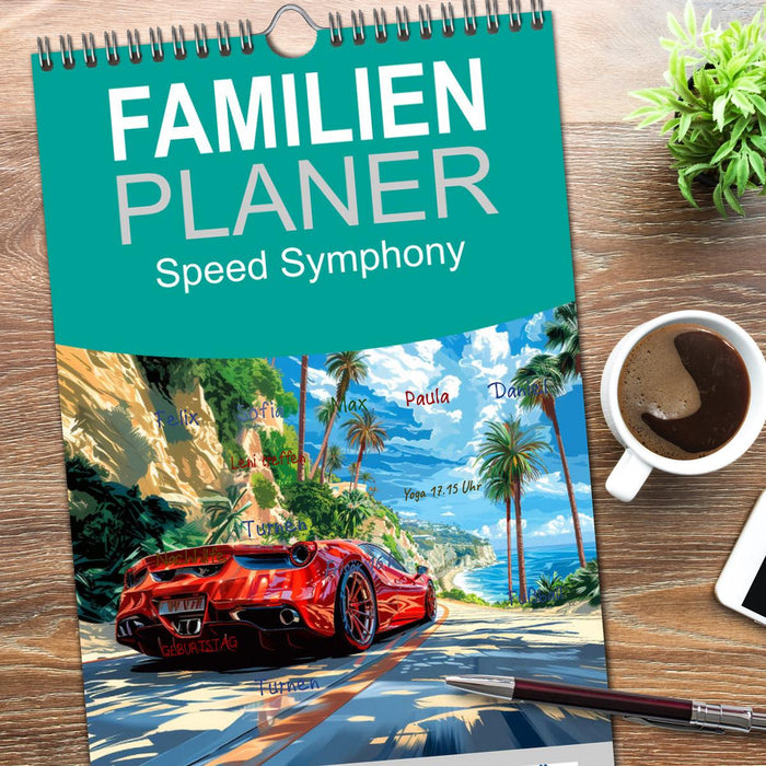 Speed Symphony (CALVENDO Familienplaner 2026)