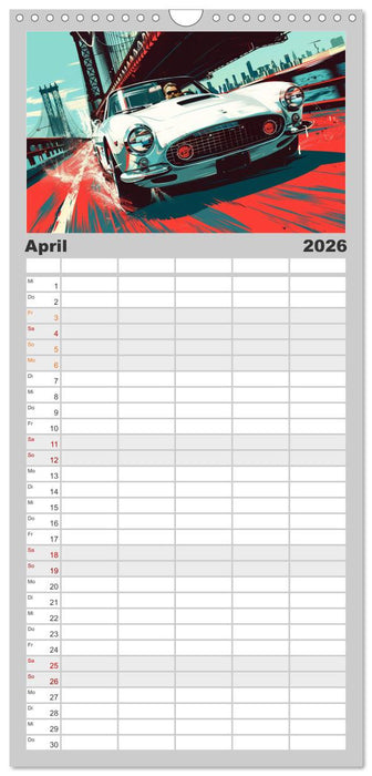 Speed Symphony (CALVENDO Familienplaner 2026)