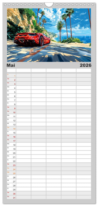 Speed Symphony (CALVENDO Familienplaner 2026)