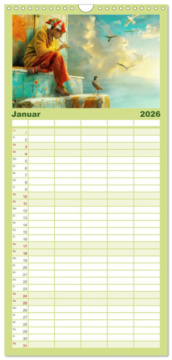 Wundervoll surreale venezianische Szenerien (CALVENDO Familienplaner 2026)