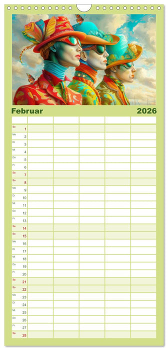 Wundervoll surreale venezianische Szenerien (CALVENDO Familienplaner 2026)