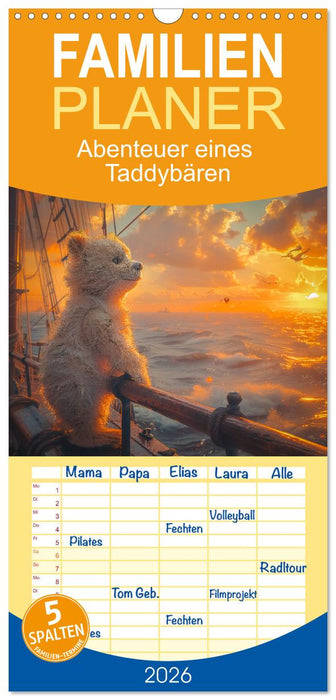 Abenteuer eines Taddybären (CALVENDO Familienplaner 2026)