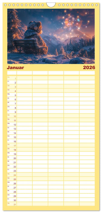 Abenteuer eines Taddybären (CALVENDO Familienplaner 2026)