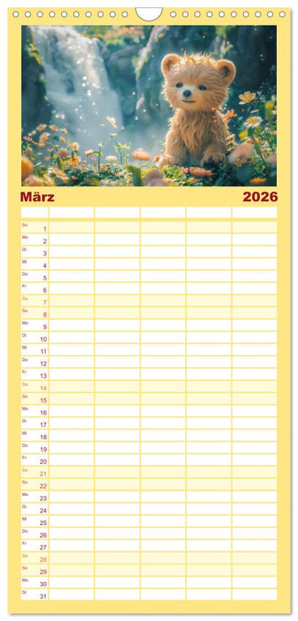 Abenteuer eines Taddybären (CALVENDO Familienplaner 2026)