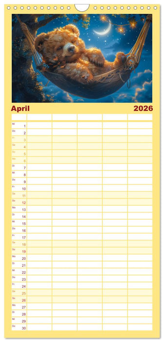 Abenteuer eines Taddybären (CALVENDO Familienplaner 2026)