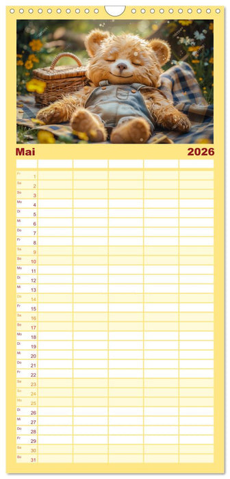 Abenteuer eines Taddybären (CALVENDO Familienplaner 2026)