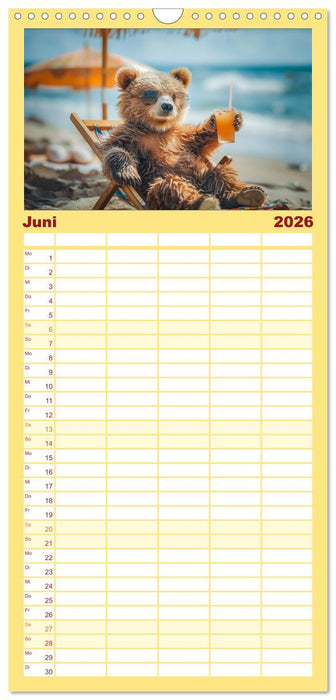 Abenteuer eines Taddybären (CALVENDO Familienplaner 2026)