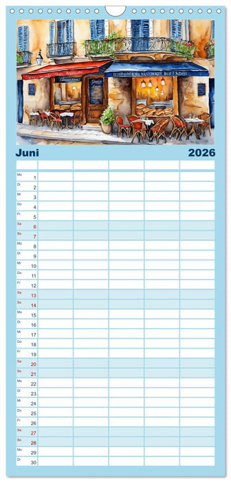 Paris - Stadt der Liebe (CALVENDO Familienplaner 2026)