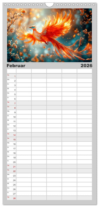 FABELWESEN Märchenhafte Träume (CALVENDO Familienplaner 2026)