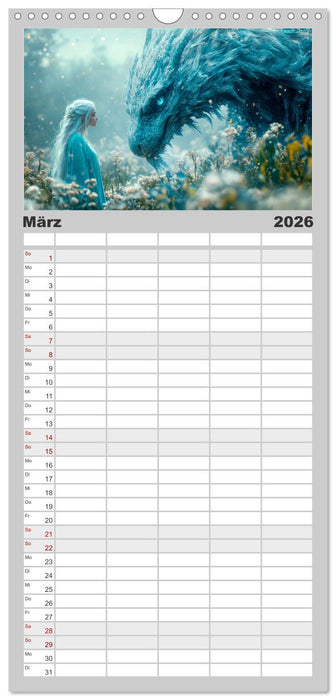 FABELWESEN Märchenhafte Träume (CALVENDO Familienplaner 2026)