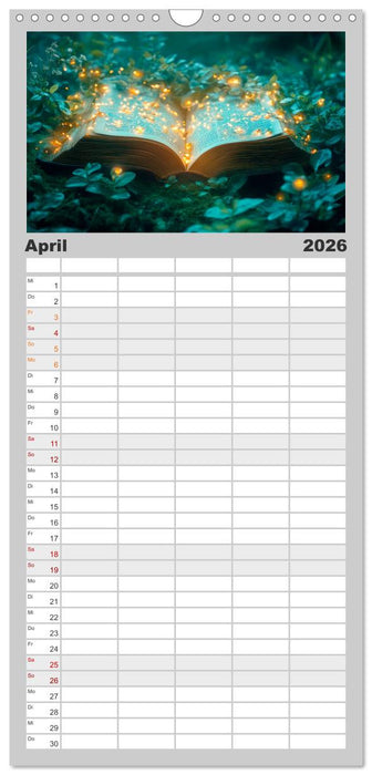 FABELWESEN Märchenhafte Träume (CALVENDO Familienplaner 2026)