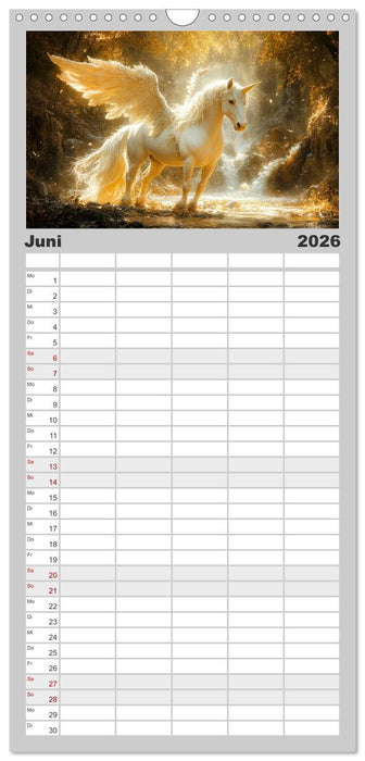 FABELWESEN Märchenhafte Träume (CALVENDO Familienplaner 2026)