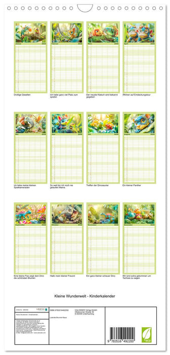 Kleine Wunderwelt - Kinderkalender (CALVENDO Familienplaner 2026)