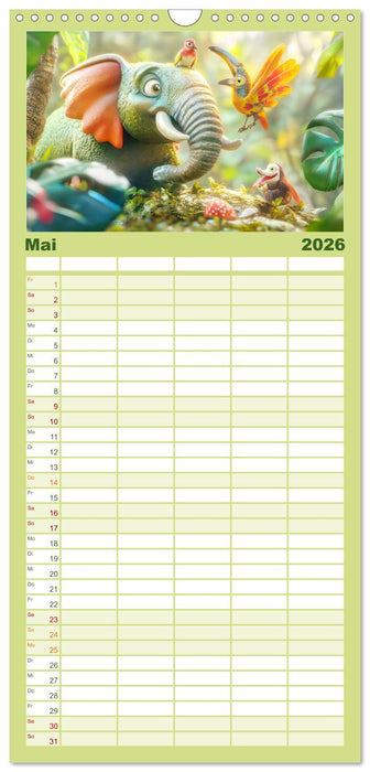 Kleine Wunderwelt - Kinderkalender (CALVENDO Familienplaner 2026)