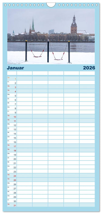 Riga - Paris des Ostens (CALVENDO Familienplaner 2026)