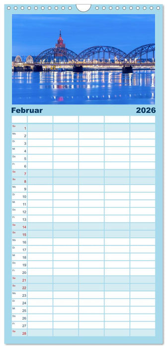 Riga - Paris des Ostens (CALVENDO Familienplaner 2026)