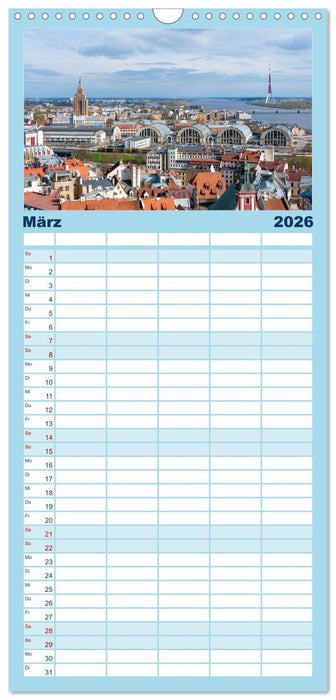 Riga - Paris des Ostens (CALVENDO Familienplaner 2026)