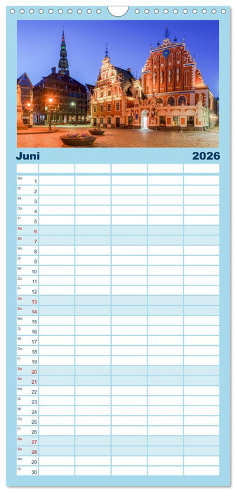 Riga - Paris des Ostens (CALVENDO Familienplaner 2026)