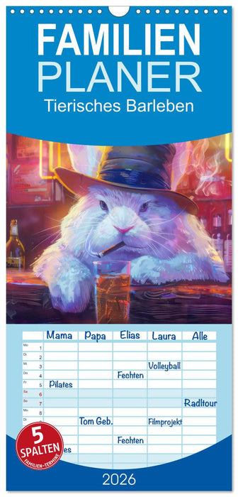 Tierisches Barleben (CALVENDO Familienplaner 2026)