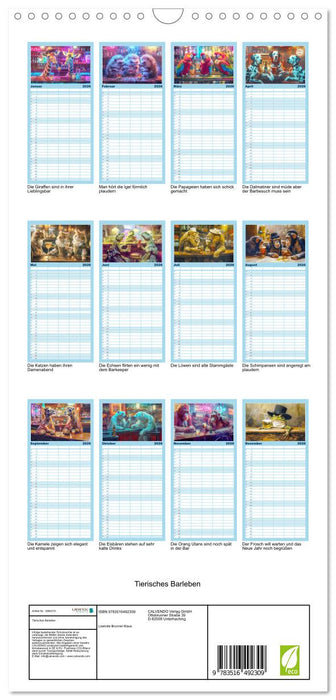 Tierisches Barleben (CALVENDO Familienplaner 2026)