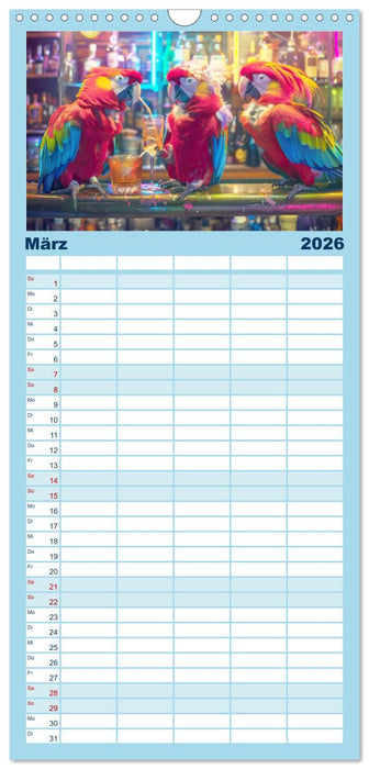 Tierisches Barleben (CALVENDO Familienplaner 2026)