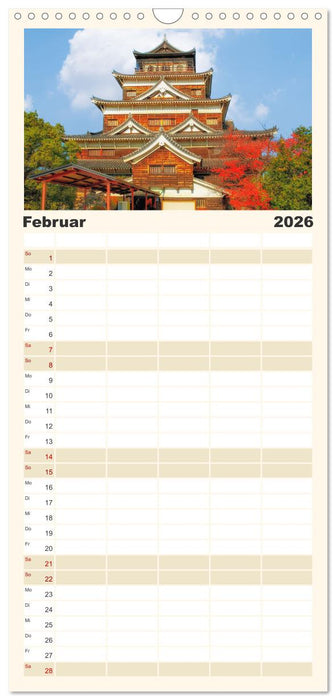 Japanische Tempel und Schreine (CALVENDO Familienplaner 2026)