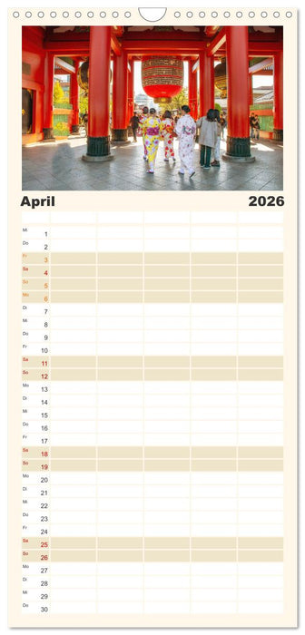 Japanische Tempel und Schreine (CALVENDO Familienplaner 2026)