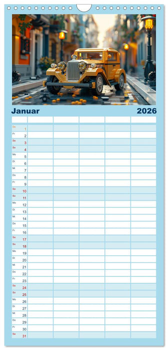 Fahrzeuge aus Fantasie (CALVENDO Familienplaner 2026)