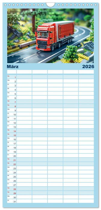 Fahrzeuge aus Fantasie (CALVENDO Familienplaner 2026)