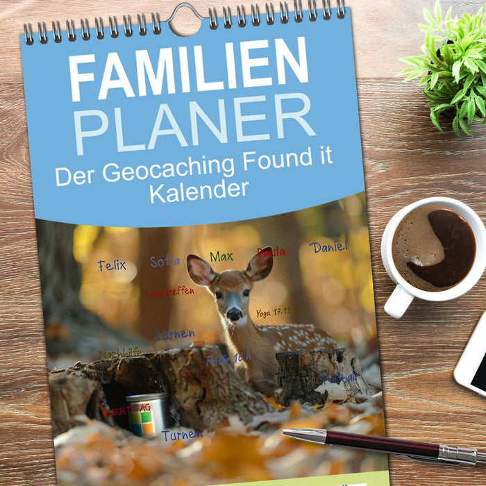 Der Geocaching Found it Kalender (CALVENDO Familienplaner 2026)