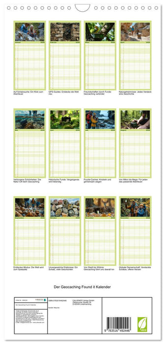Der Geocaching Found it Kalender (CALVENDO Familienplaner 2026)