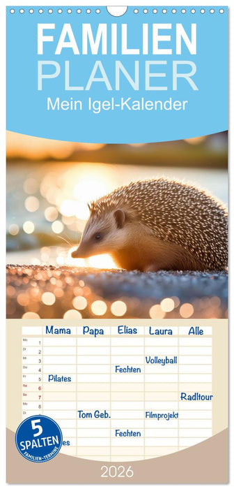 Mein Igel-Kalender (CALVENDO Familienplaner 2026)