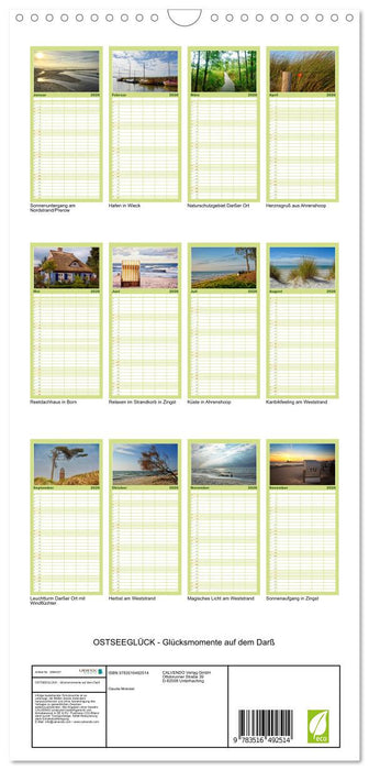 OSTSEEGLÜCK - Glücksmomente auf dem Darß (CALVENDO Familienplaner 2026)