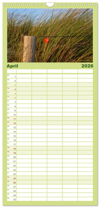 OSTSEEGLÜCK - Glücksmomente auf dem Darß (CALVENDO Familienplaner 2026)