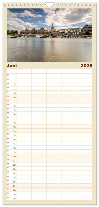 Dresden und Elbsandsteingebirge (CALVENDO Familienplaner 2026)