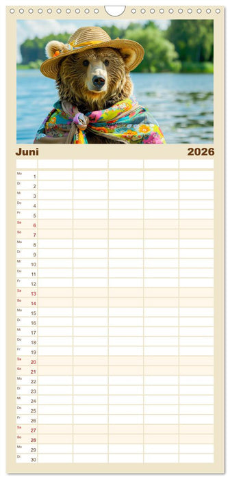 Bärige Noblesse im modischen Portrait. Eleganz und Klasse (CALVENDO Familienplaner 2026)