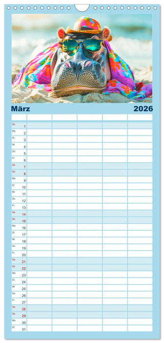 Big & Beautiful. Tierische Plus Size Models. Elefanten und Co. (CALVENDO Familienplaner 2026)