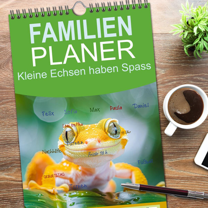 Kleine Echsen haben Spass (CALVENDO Familienplaner 2026)
