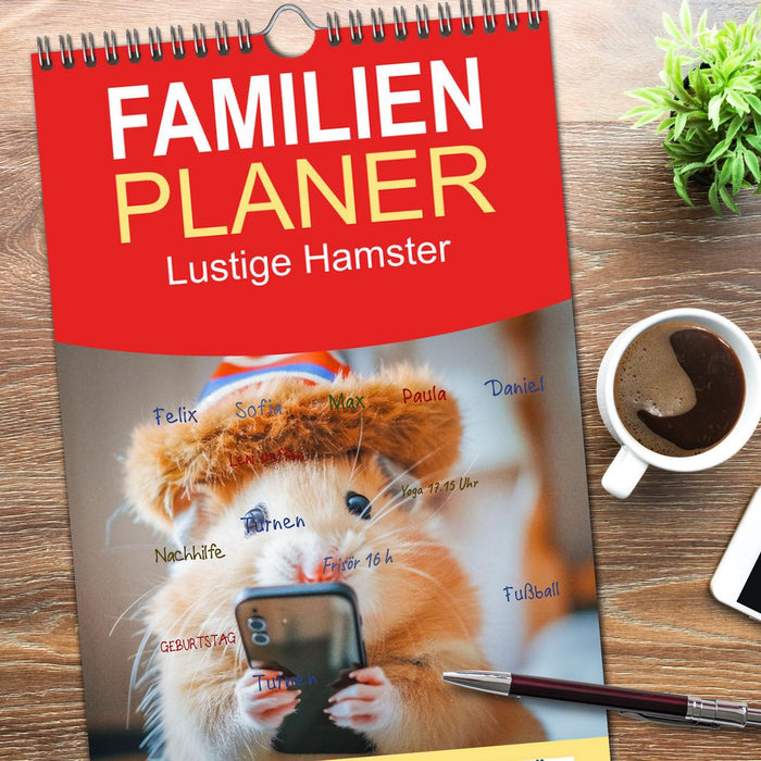Lustige Hamster (CALVENDO Familienplaner 2026)