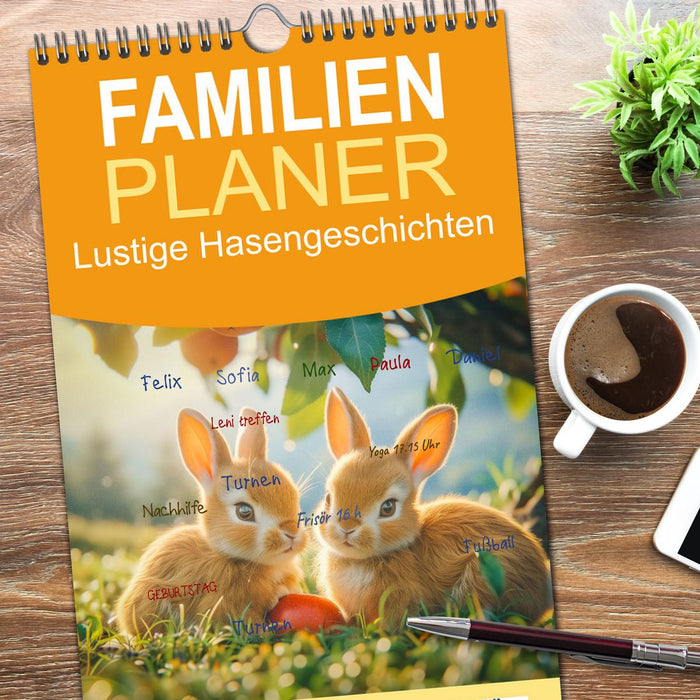 Lustige Hasengeschichten (CALVENDO Familienplaner 2026)