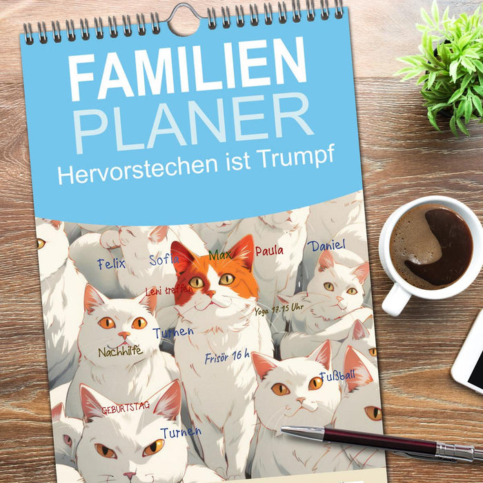 Hervorstechen ist Trumpf (CALVENDO Familienplaner 2026)