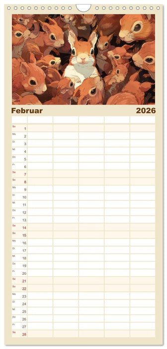 Hervorstechen ist Trumpf (CALVENDO Familienplaner 2026)