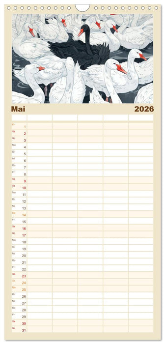 Hervorstechen ist Trumpf (CALVENDO Familienplaner 2026)