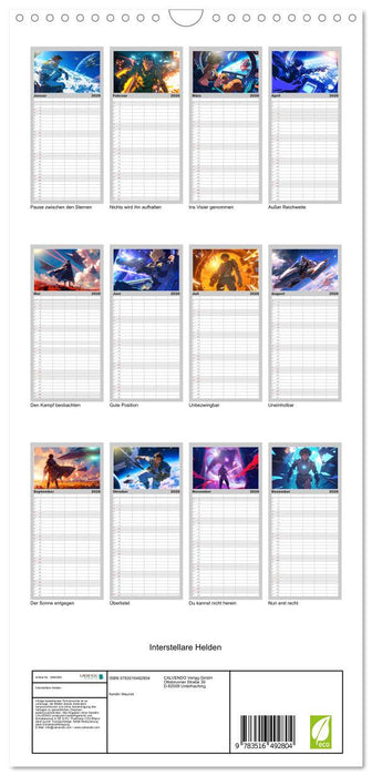 Interstellare Helden (CALVENDO Familienplaner 2026)