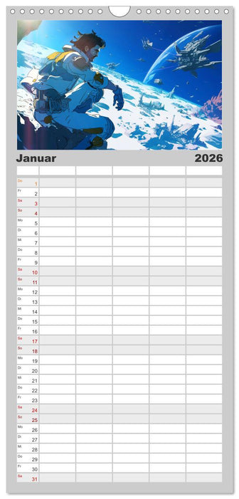 Interstellare Helden (CALVENDO Familienplaner 2026)