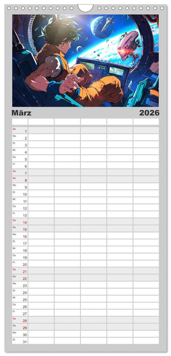 Interstellare Helden (CALVENDO Familienplaner 2026)