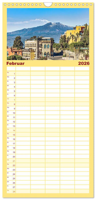 Taormina - Juwel Siziliens mit antikem Charme (CALVENDO Familienplaner 2026)