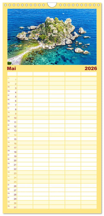 Taormina - Juwel Siziliens mit antikem Charme (CALVENDO Familienplaner 2026)